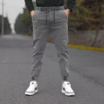 شلوار اسلش جین مردانه خاکستری کد 28692